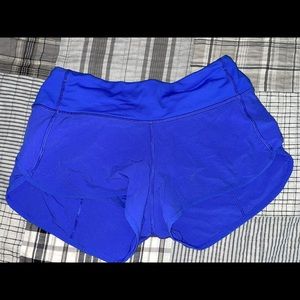 Too small. Lulu size 2 2.5” bright blue shorts